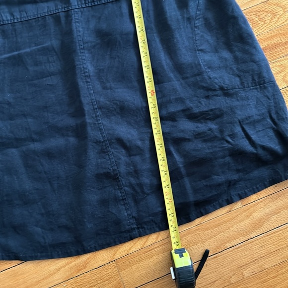 Flax Large black linen tunic with pockets - Picture 7 of 7